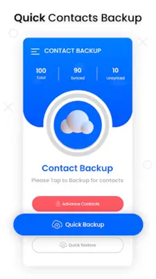 Contacts Backup Cloud Storage android App screenshot 5